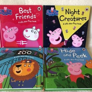 Peppa Pig A-Lift-The-Flap books (4 Total)
